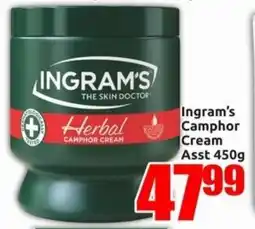 Three Star Cash and Carry Ingram's Camphor Cream Asst offer