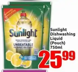 Three Star Cash and Carry Sunlight Dishwashing Liquid Pouch offer