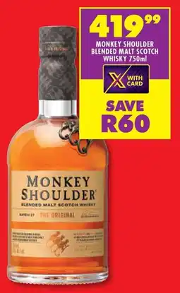 Shoprite Monkey shoulder blended malt scotch whisky offer