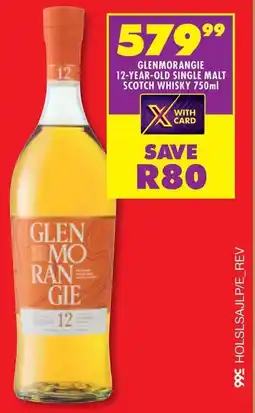 Shoprite Glenmorangie 12-year-old single malt scotch whisky offer