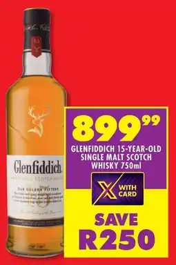 Shoprite Glenfiddich 15-year-old single malt scotch whisky offer