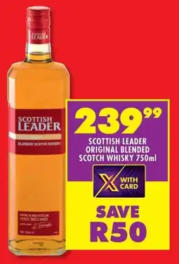 Shoprite Scottish leader original blended scotch whisky offer
