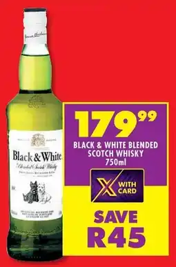Shoprite Black & white blended scotch whisky offer