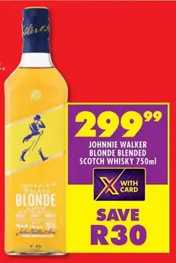 Shoprite Johnnie walker blonde blended scotch whisky offer