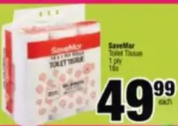 Spar Savemor SaveMor Toilet Tissue 1ply offer