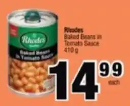 Spar Savemor Rhodes Rhodes Baked Beans in Tomato Sauce offer