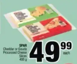 Spar Savemor SPAR Cheddar or Gouda Processed Cheese Slices offer
