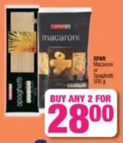 Spar Savemor SPAR Macaroni or Spaghetti offer