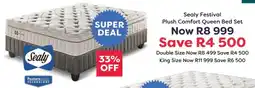 The Bed Store Sealy Festival Plush Comfort Queen Bed Set offer