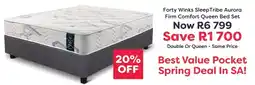 The Bed Store Forty Winks SleepTribe Aurora Firm Comfort Queen Bed Set offer
