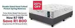 The Bed Store Double Sided Hand Tufted Pocket Spring Mattress offer
