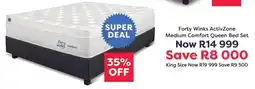 The Bed Store Forty Winks ActivZone Medium Comfort Queen Bed Set offer