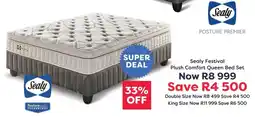 The Bed Store Sealy Festival Plush Comfort Queen Bed Set offer