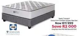 The Bed Store Sealy Tranquil Extra Firm Comfort Queen Bed Set offer