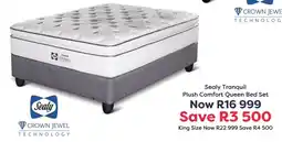 The Bed Store Sealy Tranquil Plush Comfort Queen Bed Set offer