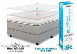 The Bed Store Cool Touch Memory Foam Topper Only Queen Size offer