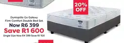 The Bed Store Dunlopillo Go Galaxy Firm Comfort Double Bed Set offer