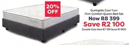 The Bed Store Dunlopillo Cool Turn Firm Comfort Queen Bed Set offer