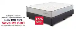 The Bed Store Dunlopillo Cool Turn Medium Comfort Queen Bed Set offer