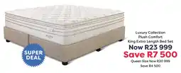 The Bed Store Luxury Collection Plush Comfort King Extra Length Bed Set offer