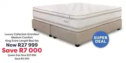 The Bed Store Luxury Collection Grandeur Medium Comfort King Extra Length Bed Set offer
