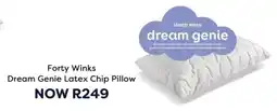The Bed Store Forty Winks Dream Genie Latex Chip Pillow offer