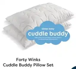 The Bed Store Forty Winks Cuddle Buddy Pillow Set offer