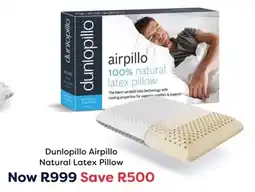 The Bed Store Dunlopillo Airpillo Natural Latex Pillow offer