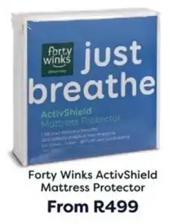 The Bed Store Forty Winks ActivShield Mattress Protector offer