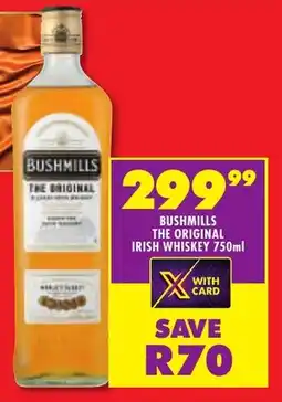 Shoprite Liquor Bushmills the original irish whiskey offer