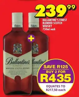 Shoprite Liquor Ballantine's finest blended scotch whisky offer