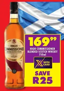 Shoprite Liquor High commissioner blended scotch whisky offer