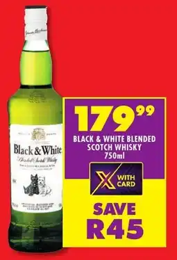 Shoprite Liquor Black & white blended scotch whisky offer