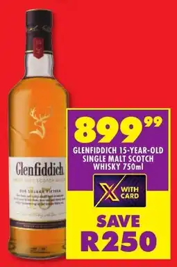 Shoprite Liquor Glenfiddich 15-year-old single malt scotch whisky offer