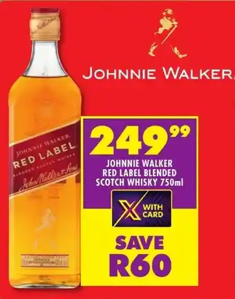 Shoprite Liquor Johnnie walker red label blended scotch whisky offer