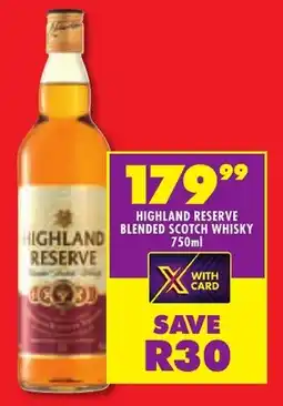 Shoprite Liquor Highland reserve blended scotch whisky offer
