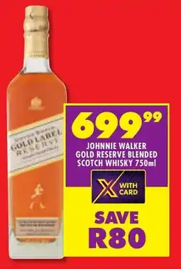 Shoprite Liquor Johnnie walker gold reserve blended scotch whisky offer