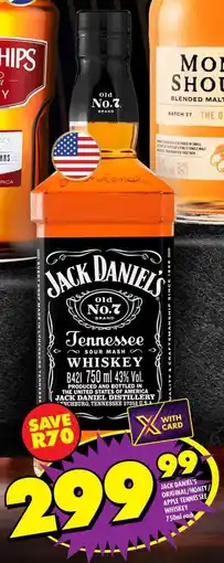 Shoprite Jack daniel's original/honey/ apple tennessee whiskey offer