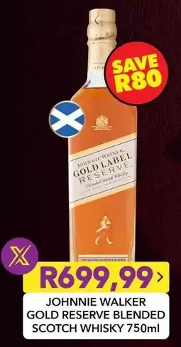 Shoprite Johnnie walker gold reserve blended scotch whisky offer