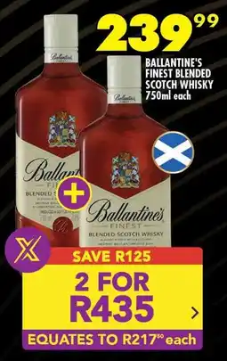 Shoprite Ballantine's finest blended scotch whisky offer