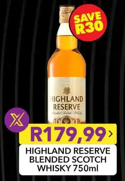 Shoprite Highland reserve blended scotch whisky offer
