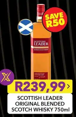 Shoprite Scottish leader original blended scotch whisky offer
