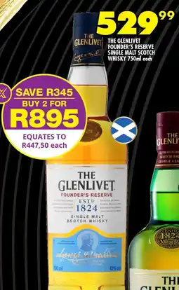 Shoprite The glenlivet founder's reserve single malt scotch whisky offer