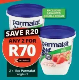 Checkers Hyper Parmalat Yoghurt offer