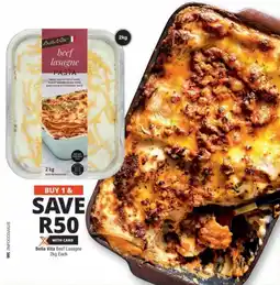 Checkers Hyper Bella Vita Beef Lasagne offer