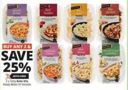 Bella Vita Ready Meals All Variants
