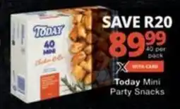 Checkers Hyper Today Mini Party Snacks offer