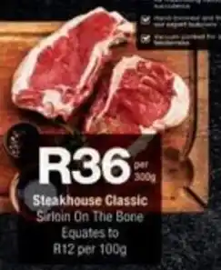 Steakhouse Classic Sirloin On The Bone