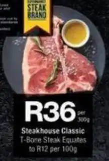 Steakhouse Classic T-Bone Steak