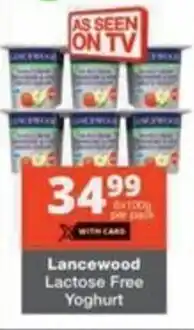 Checkers Hyper Lancewood Lactose Free Yoghurt offer
